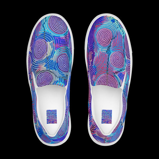 X - Abstract 1 - Men’s slip-on canvas shoes