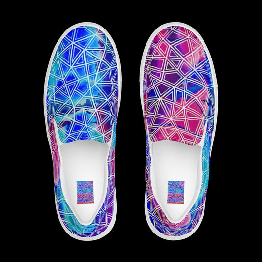 X - Abstract 2 - Men’s slip-on canvas shoes