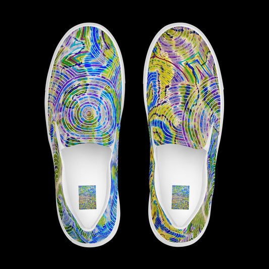 X - Abstract 6 - Men’s slip-on canvas shoes