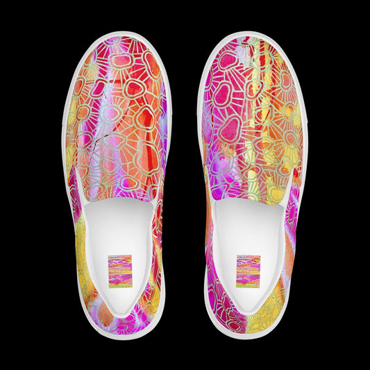 X - Abstract 8 - Men’s slip-on canvas shoes