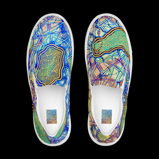 X - Abstract 9 - Men’s slip-on canvas shoes