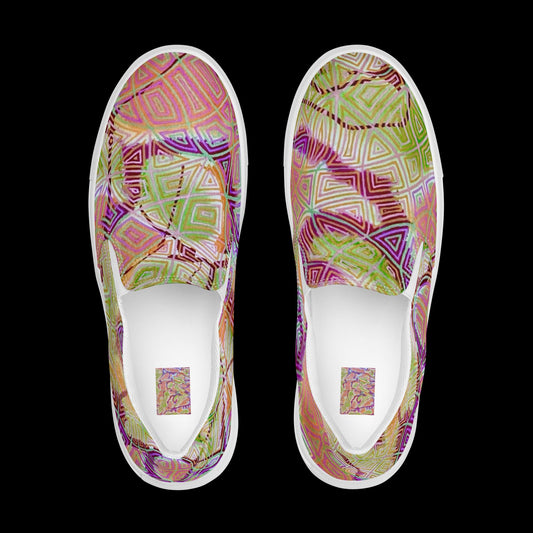 X - Abstract 5 - Men’s slip-on canvas shoes