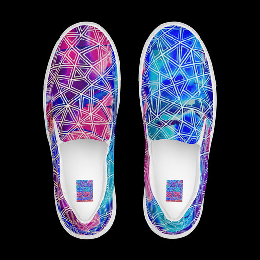 X - Abstract 2 - Women’s slip-on canvas shoes