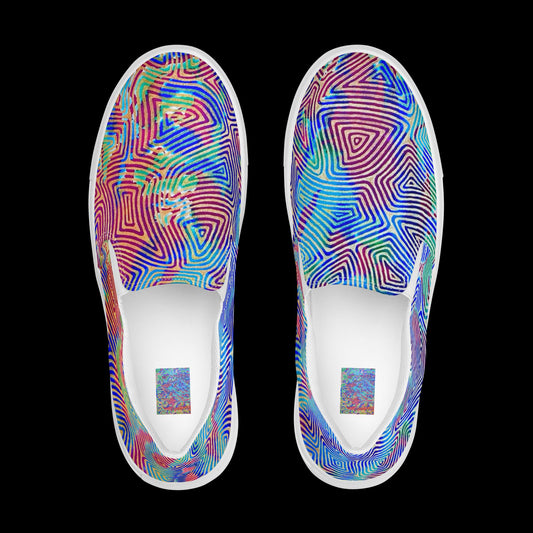 X - Abstract 4 - Women’s slip-on canvas shoes