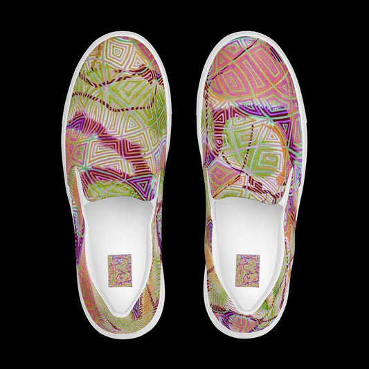 X - Abstract 5 - Women’s slip-on canvas shoes