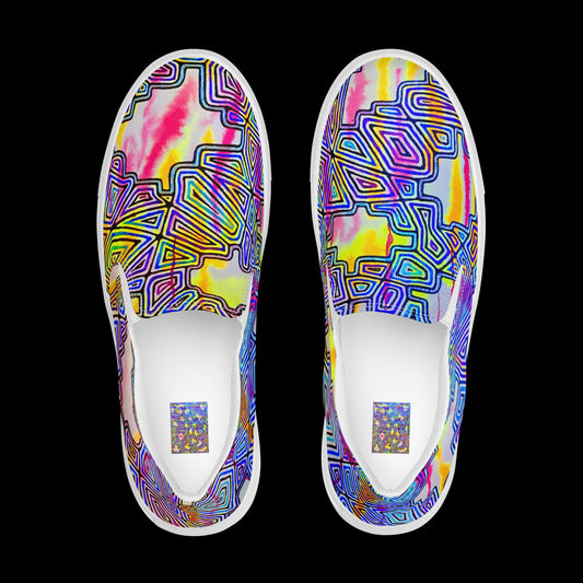 X - Abstract 7 - Women’s slip-on canvas shoes