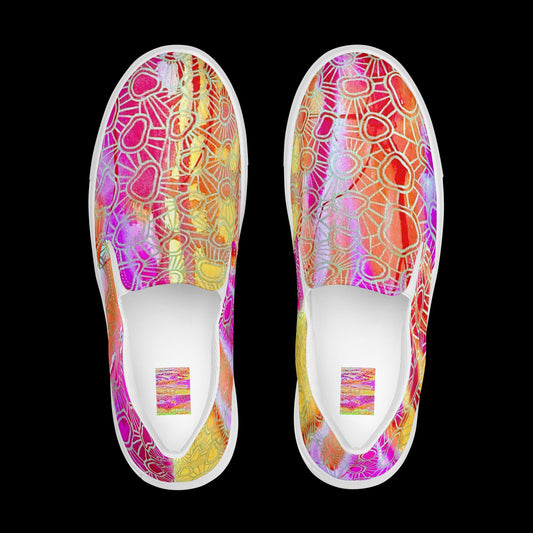 X - Abstract 8 - Women’s slip-on canvas shoes