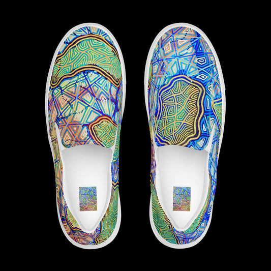 X - Abstract 9 - Women’s slip-on canvas shoes